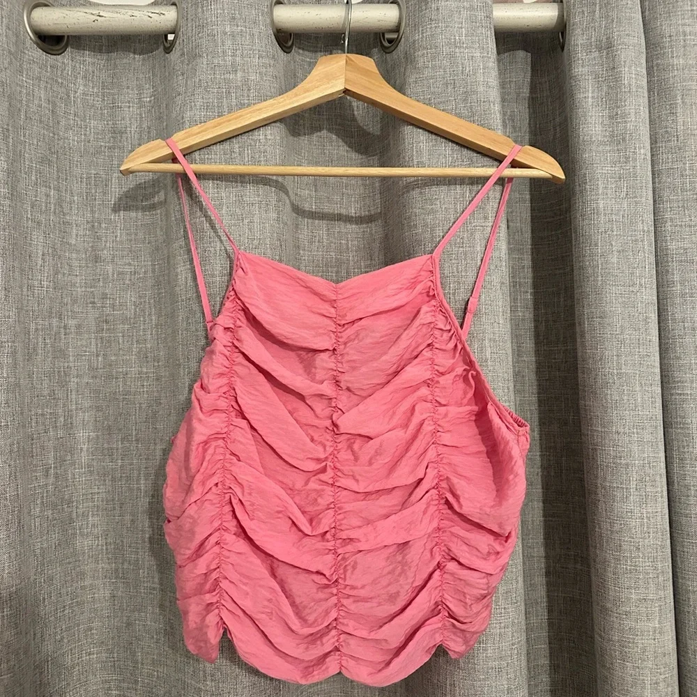 Pink Ruched Women's Top - Picture 1 of 1